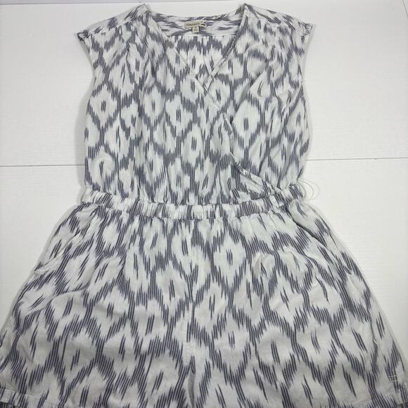 Toad&Co Grey and White Patterned Romper Size Medium PP0815 - Picture 3 of 7